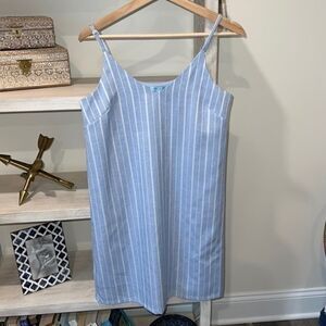 She + Sky blue and white striped dress size small like new condition